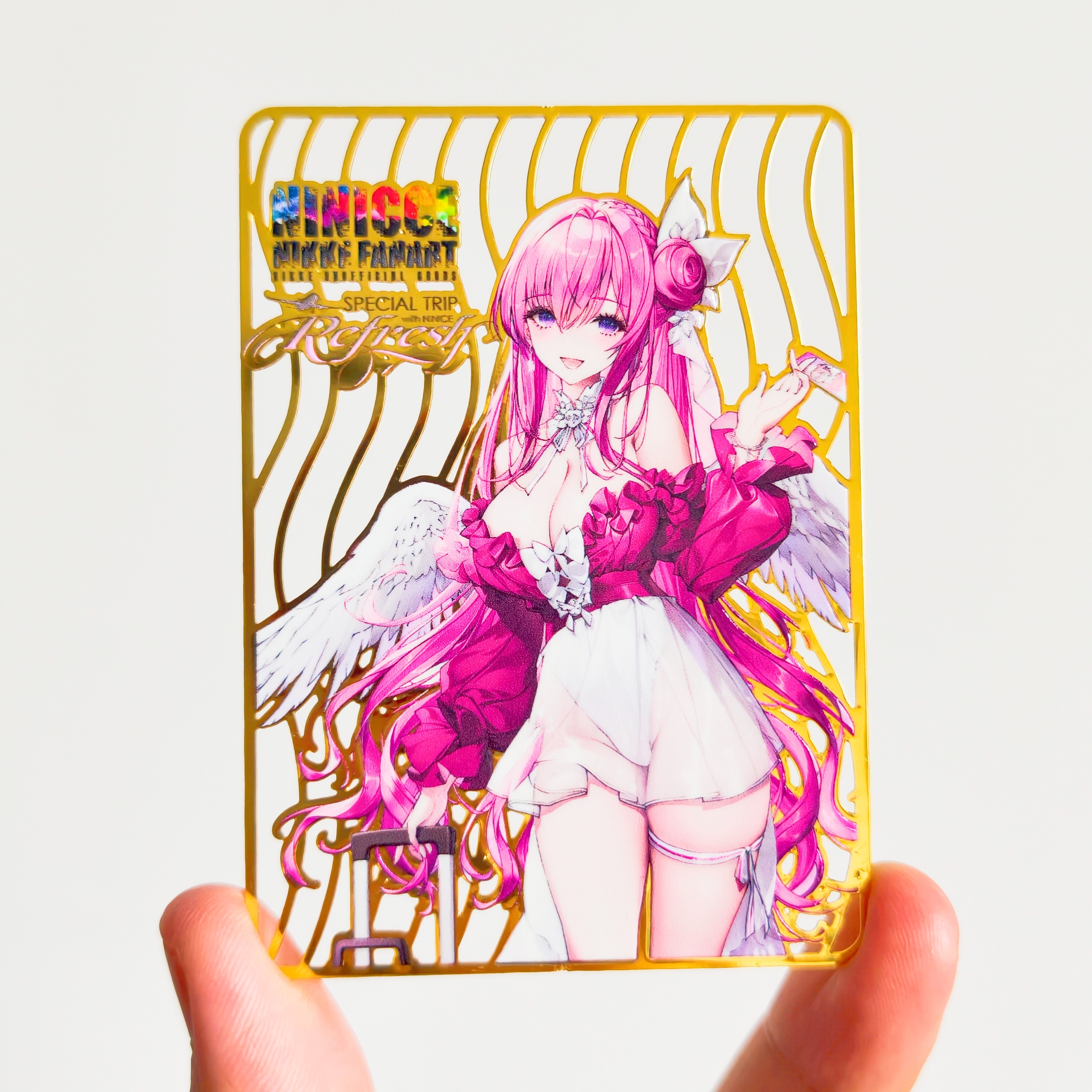 胜利女神 nikke 新款立绘系列精美金属卡 桃乐丝灰姑凉拉妣皇冠