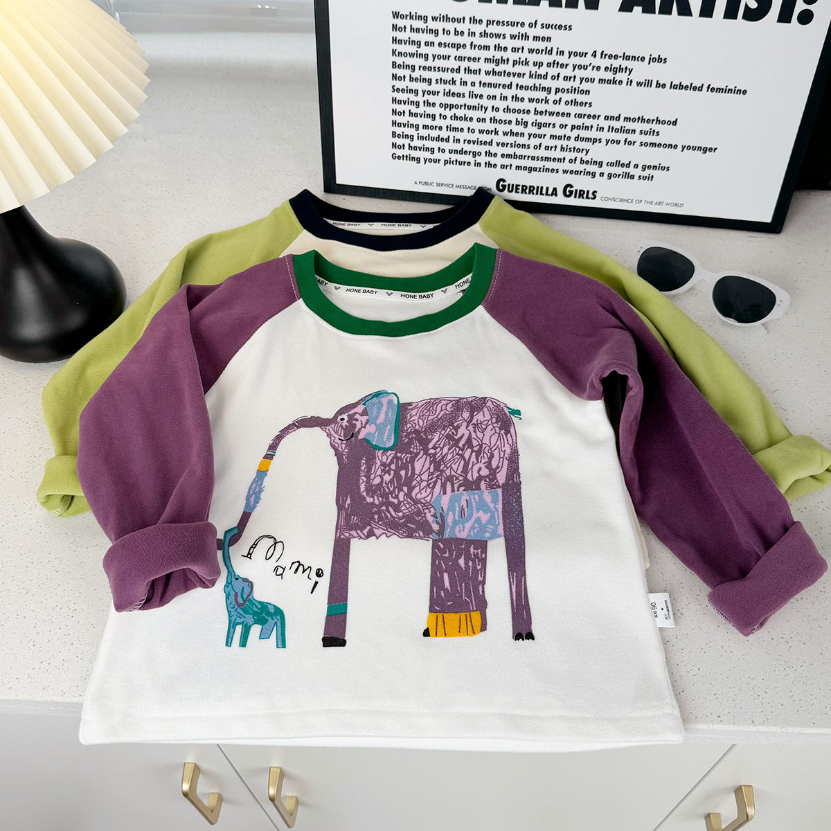 2025新款打底衫儿童德绒长袖上衣中大童插肩袖上衣宝宝拼色T恤