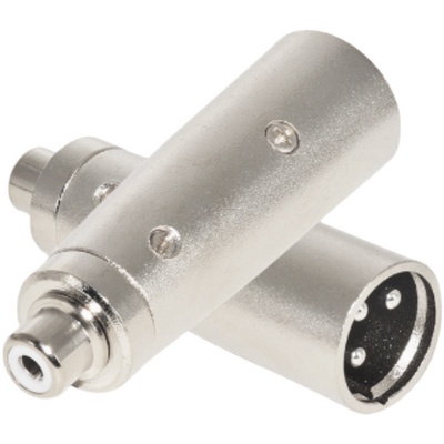 莲花母转卡农公卡侬XLR转接头AV转换头卡龙转莲花卡龙公转RCA母