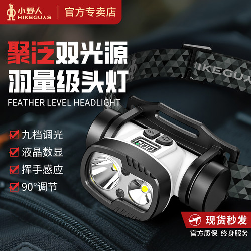 T300轻奢远泛光头灯锂电长续航