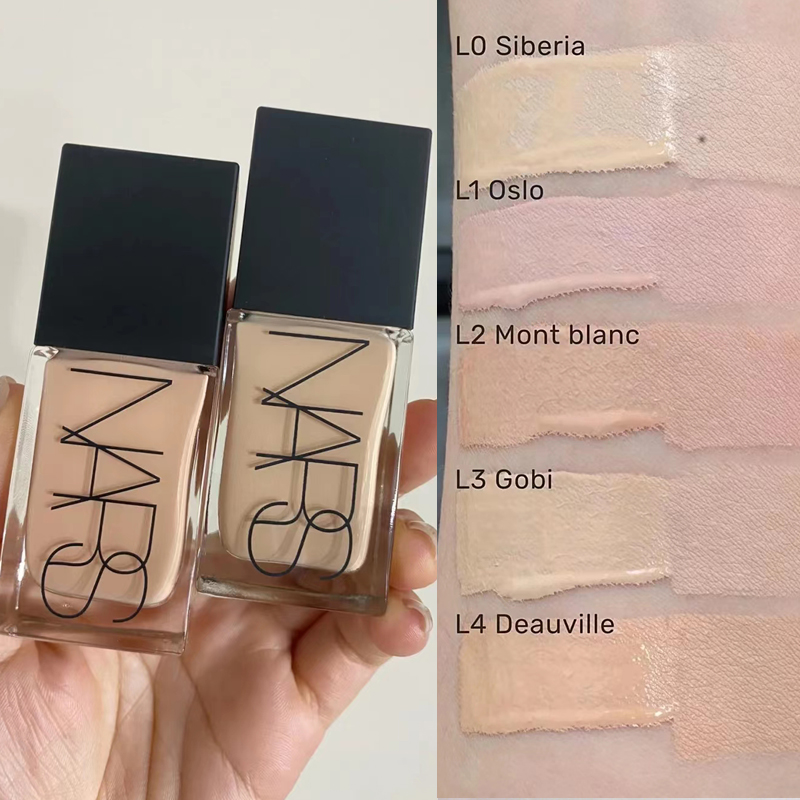nars纳斯流光美肌超方瓶粉底液养肤持装l0 l2 l4娜斯亮采小方瓶l1