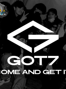 男团GOT7回归应援logo王嘉尔反光车贴电动摩托车身后窗玻璃装饰贴