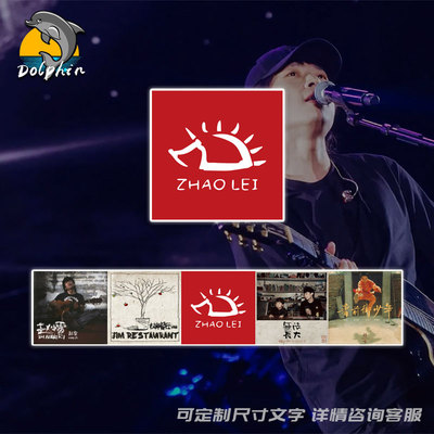 赵雷刺猬专辑民谣个性封面反光车贴电动摩托车身后窗玻璃装饰贴