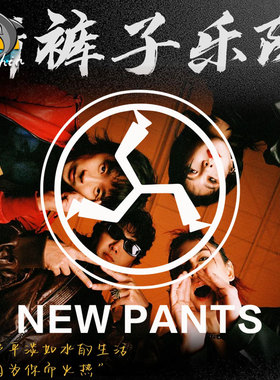 摇滚乐队新裤子乐队周边NewPants汽车贴纸反光防水装饰贴划痕贴
