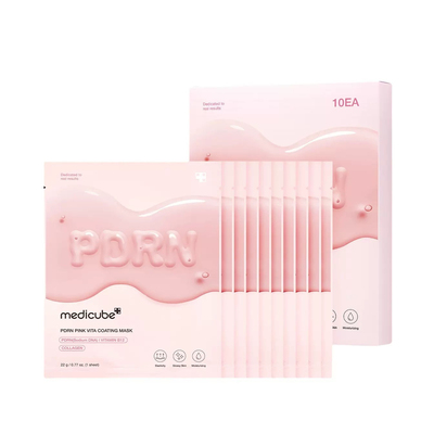 medicube PDRN粉红维他命浓缩面膜韩国斑印皱纹媄白 修护光泽润肤