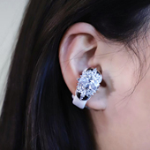 爆闪大钻BOSE耳机钻扣耳饰女耳机装 MAJUS 饰耳夹气质耳扣耳钉