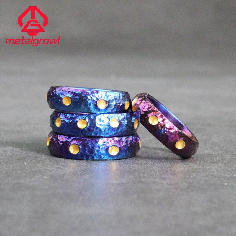 HONG KONG MG MENS TC4 TITANIUM ALLOY RING RING FINGER RING TAIL RING HAND-CARVED PERSONALIZED GIFT FOR BOYFRIEND