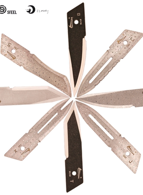 美工刀刀片CKB-2 CK1 BVS-11P RB45-1 M390 水滴头大马士革托马斯