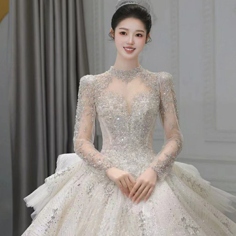 婚纱礼服租赁高端重工2026大拖尾