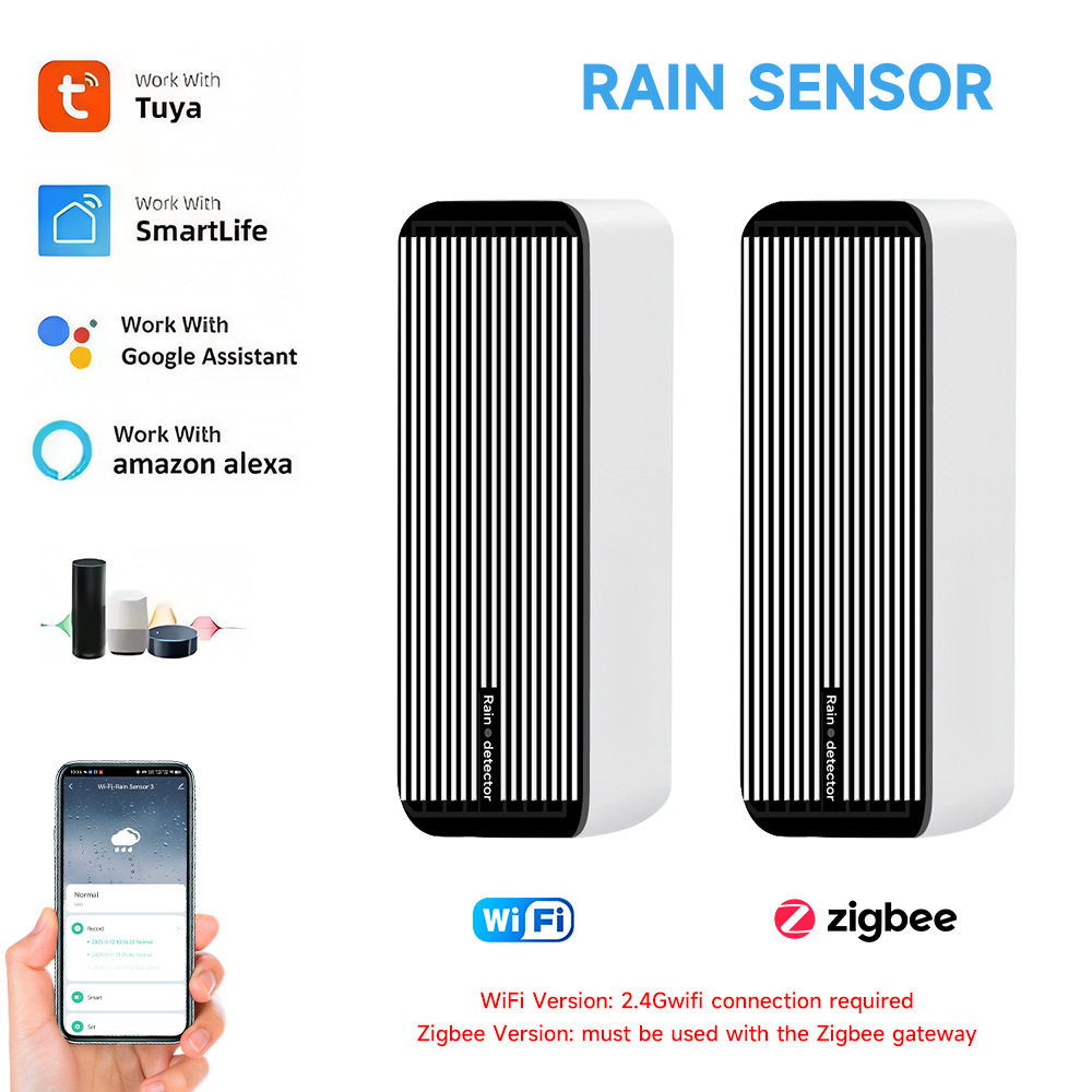 TUYA涂鸦智能 zigbee3.0雨水感应器检测是否下雨APP远程提醒