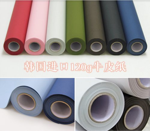 「」韩国进口花束包装纸牛皮纸