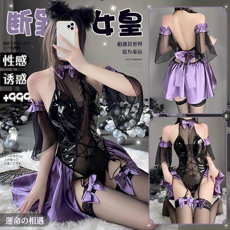 cos性感曼陀罗黑丝袜二次元cosplay免脱连体角色扮演制服浴袍睡衣