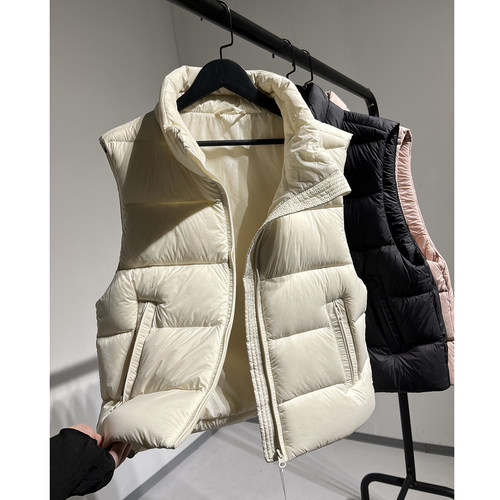 立领加厚保暖羽绒服马甲背心外套