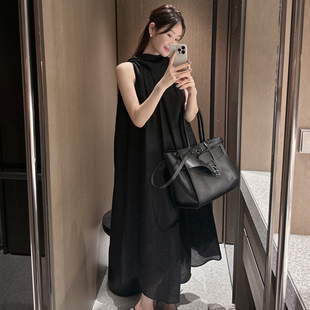 韩国进口 亚麻领带长款 官网直邮 Someway 连衣裙 2025夏 Partysu