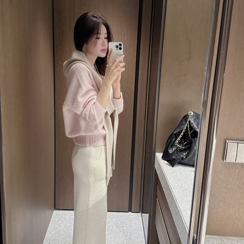 partysu 韩国进口  官网直邮 冬季 Tyre  小羊驼毛圆领针织衫