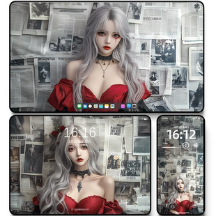 红色哥特风二次元 动漫超高清手机ipad平板壁纸4K超高清壁纸