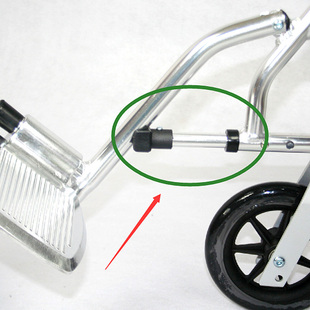 通用佛山凯洋轮椅863踏板支撑杆支架加厚铝合金脚踏板配件
