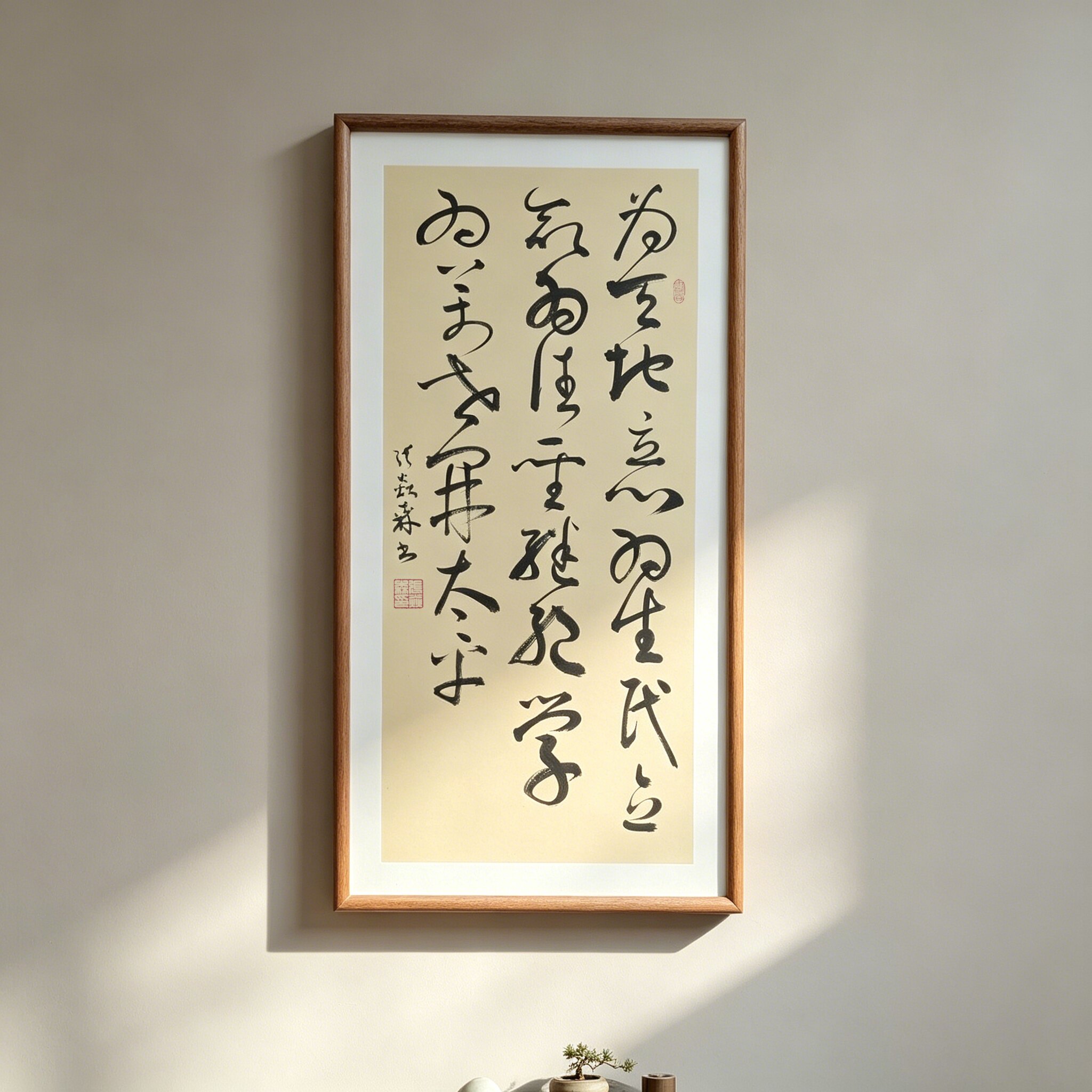 为天地立心为生民立命为往圣继绝学为万世开太平手写书法禅意挂画