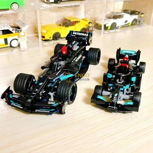 42171 梅赛德斯奔驰AMG F1方程式 回力赛车拼装 玩具中国积木42165