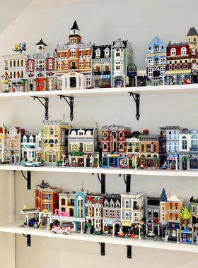 街景系列城市建筑中国积木转角精品酒店爵士俱乐部拼装模型玩具