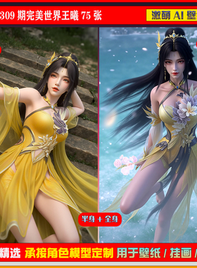 激萌原创75张 309期完美世界王曦 6K手机壁纸美图cg素材