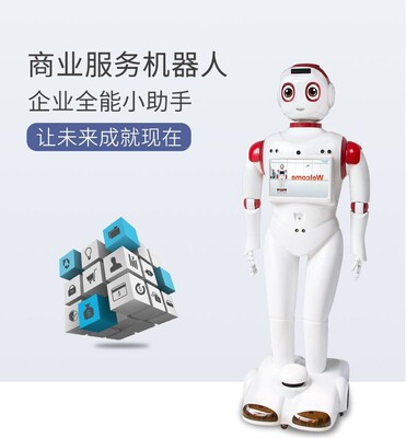 智能人脸识别银行商业服务机器人