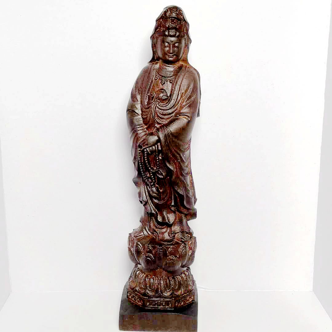包邮精品越南沉香木雕持念珠观音雕像摆件手把件工艺饰品在类目 家居饰品, 雕刻工艺, 木雕中 - 来自Buy2taobao.com提供专业的淘宝代购服务