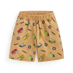诚衣乐服lativ TOMICA竹节棉印花口袋短裤-02-童