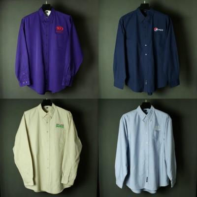 仰泳商店 Port Authority 复古刺绣经典工作衬衫耐磨vintage古着