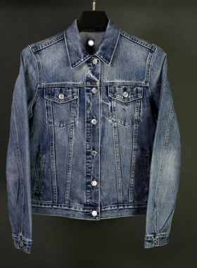 仰泳商店 DENIM 蓝色经典丹宁复古休闲牛仔夹克外套vintage古着