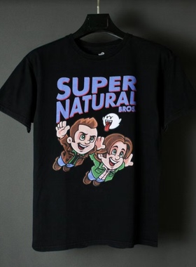 仰泳商店 Super Natural 纯棉卡通短袖T恤vintage古着