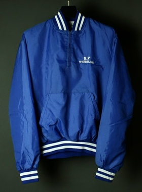 仰泳商店 Holloway USA拉链夹克外套棒球服vintage古着