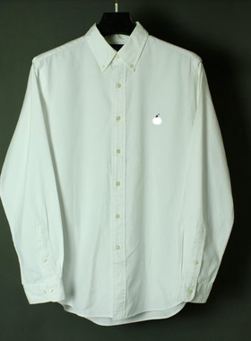仰泳商店 PRL拉劳复古经典版型刺绣白衬衫vintage古着