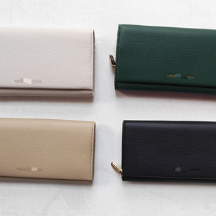 代工厂原单新加坡小CK女多卡位翻盖长款卡包皮夹一体零钱包手拿包
