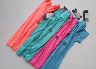 安大妈女子多功能运动T恤显瘦透气速干排汗瑜伽健身跑步、多色