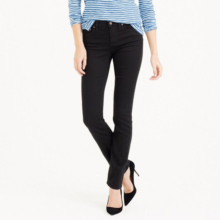 经典款，美系纯原J家MATCHSTICK经典女款黑色显瘦小直筒牛仔裤，