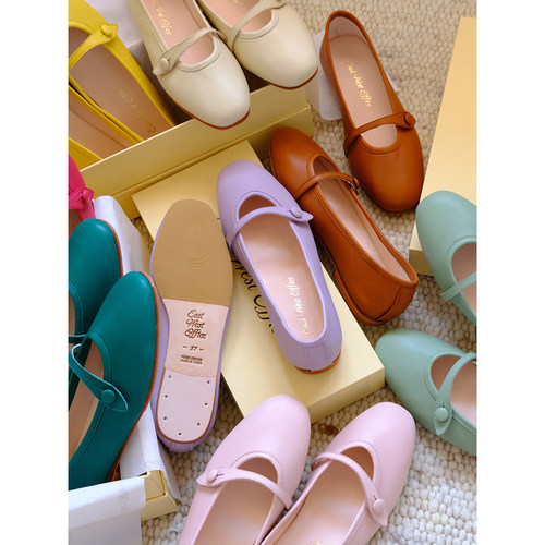 玛丽珍芭蕾小羊皮柔软法国进口