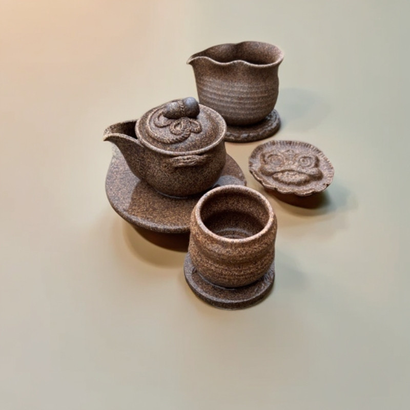 原谷烧葫芦主题手抓宝瓶主人杯公道杯茶具