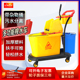 超宝多功能可推式 双桶榨水车挤水桶墩布地拖水桶可推带轮加厚