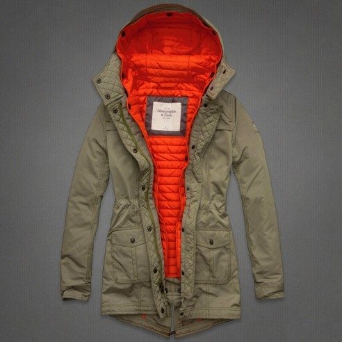 AF女外套中长款棉衣分体连帽保暖秋冬百搭时尚潮修身显瘦现货