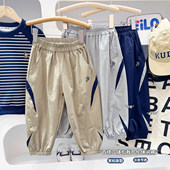 速干中大童2026新款 男孩好看夏裤 儿童帅气薄款 男童休闲裤 运动裤 子