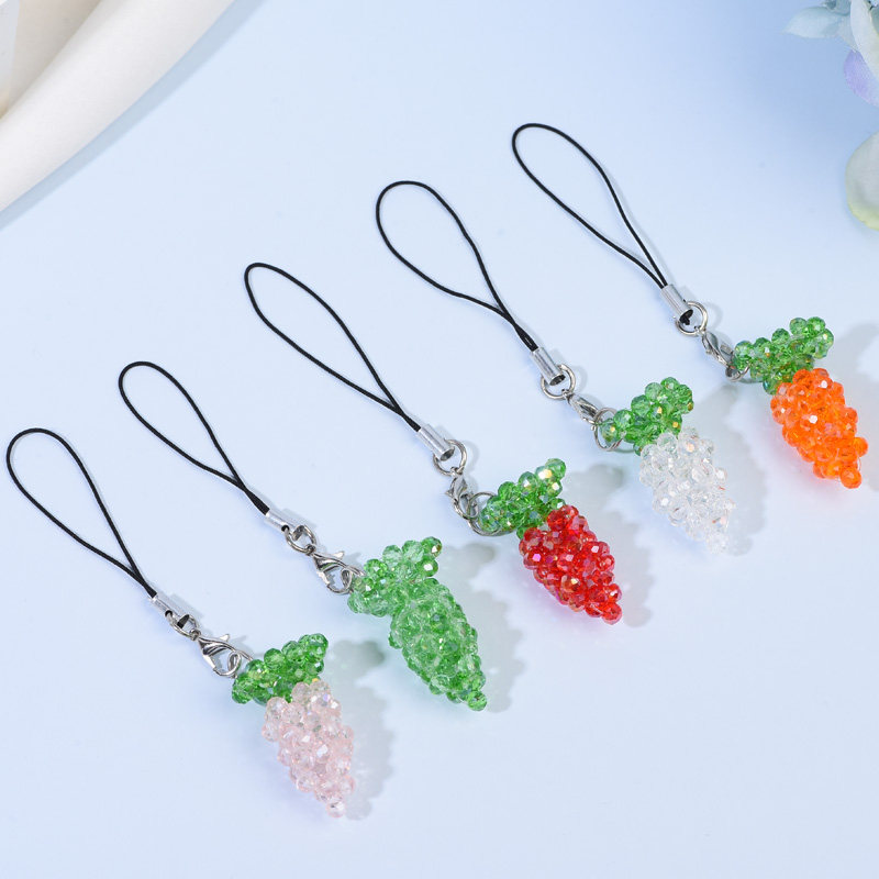 摆客帝国 手工diy串珠 4mm萝卜荟萃   手机挂 小饰品 成品