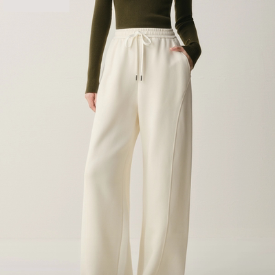 商场同款2025冬季新款女装宽松百搭针织运动休闲裤卫裤A3GBF4252