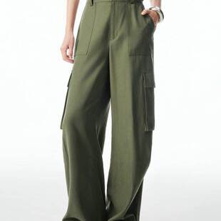 新款 2025年秋季 宽松直筒工装 休闲百搭裤 A3GBF3P27 女 商场同款