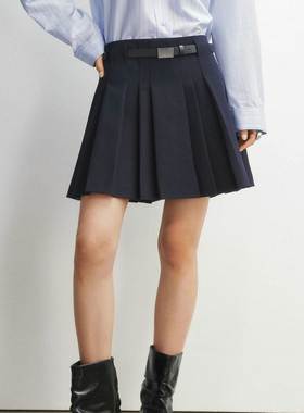 商场同款2026春装新款百褶短裙女高腰显瘦a字包臀半身裙A1GEG1237