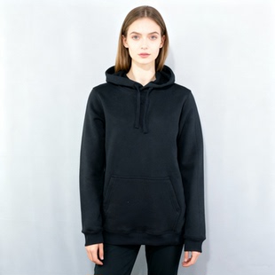 瑕疵特卖 500克重 运动潮牌B女款棉质抓绒经典纯色连帽卫衣