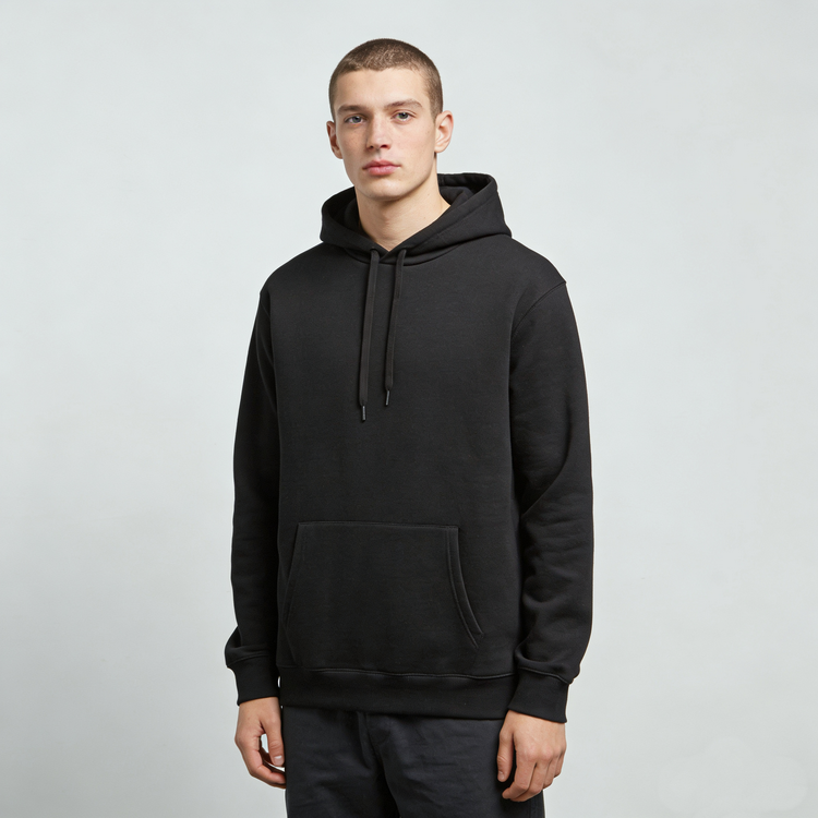 纯净百搭版设计 650克重 60%棉质抓绒 B家男款连帽抓绒卫衣