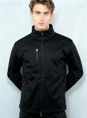 瑕疵 650克重 双头拉链 复合面料B男款经典款软壳夹克 有超大码