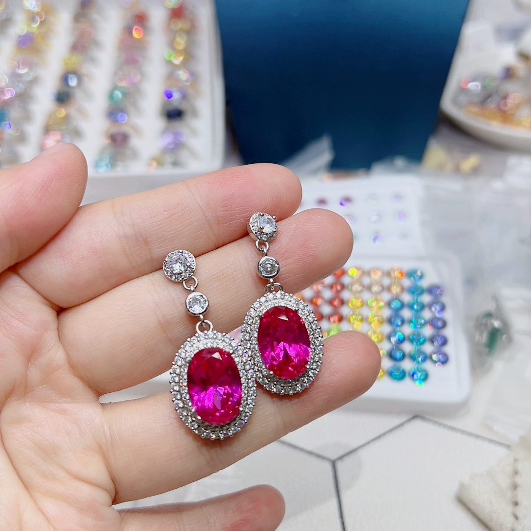 培育粉蓝宝6克拉耳坠,饰品/流行首饰/时尚饰品新,耳环,淘宝优惠券,粉丝福利购,淘宝优惠卷