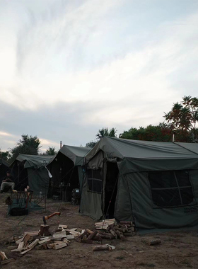 黎明高地充气帐篷户外野营过夜硬派露营军事模块化大空间防雨防晒